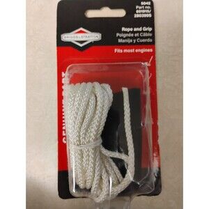 NEW OEM BRIGGS‎ & STRATTON STARTER ROPE AND GRIP (FITS MOST ENGINES)